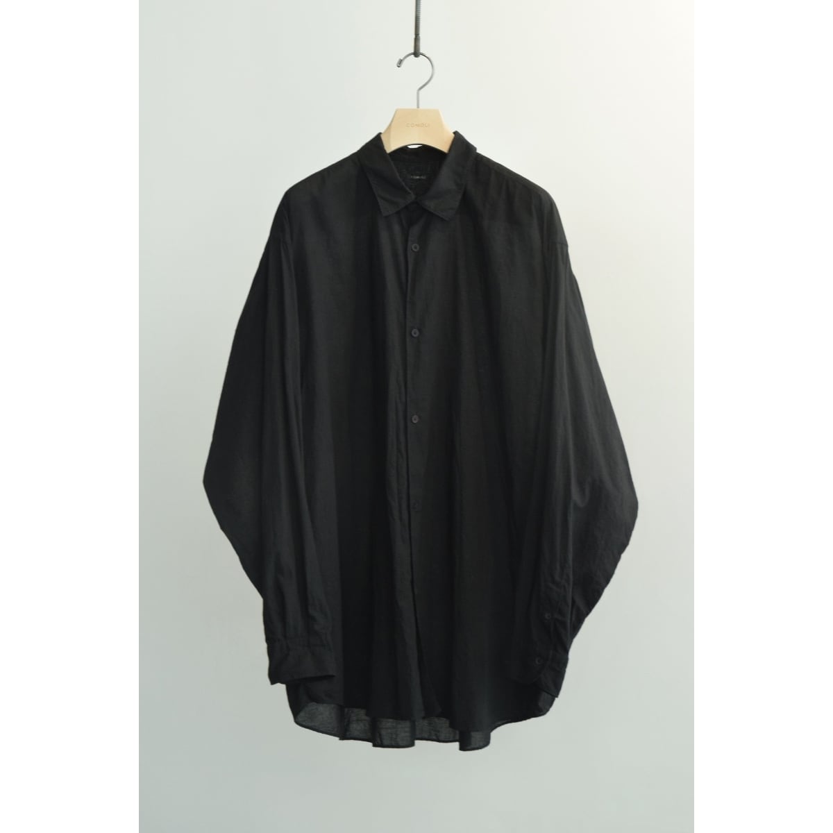 24SS COMOLI KHADIコットン コモリシャツ BLACK 2 COMOLI ｜KHADI コットン コモリシャツ | HJ GALLERY