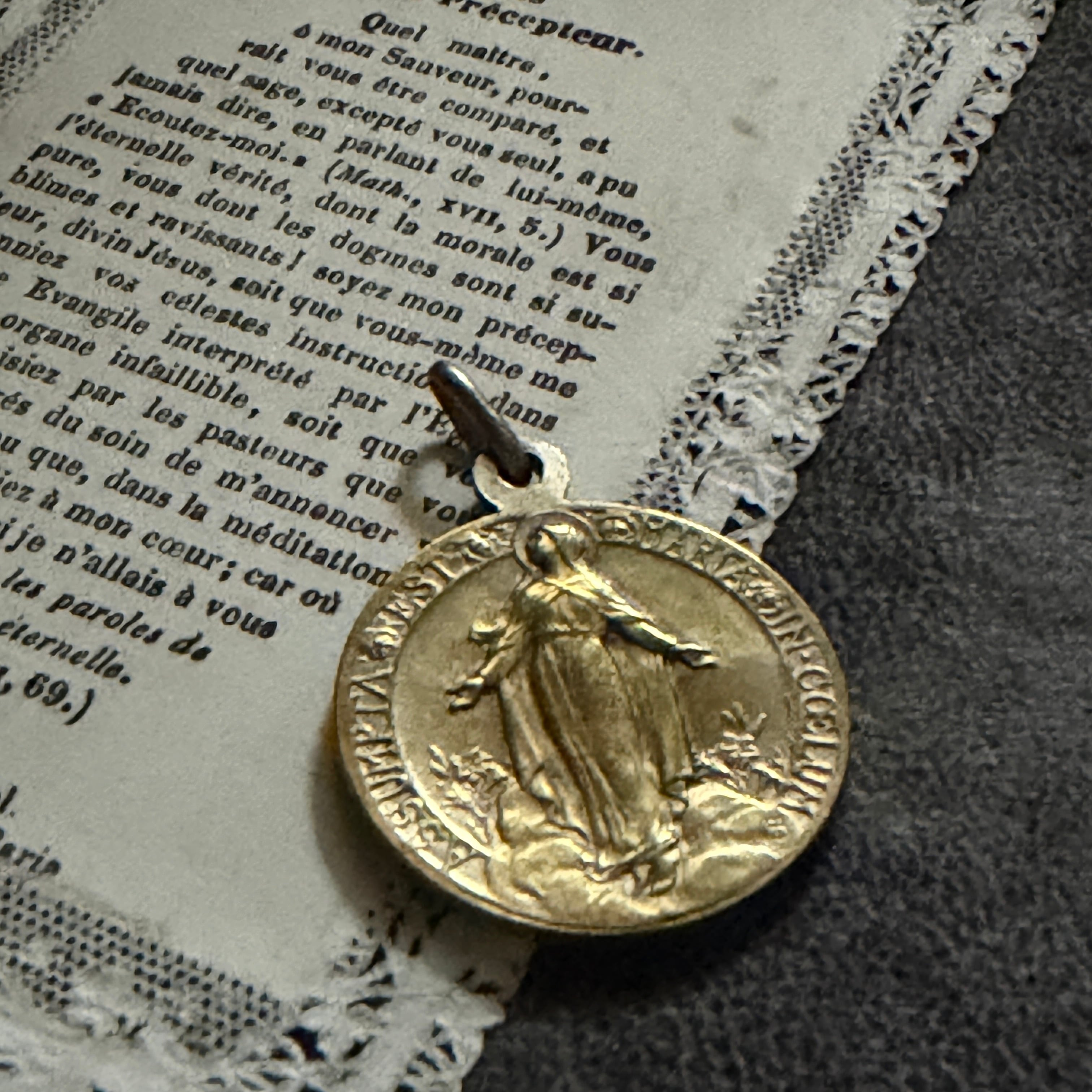 聖母マリア | Antique medaille Mary