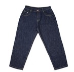 BAGLADY / INDIGO PATTERN CARPENTER JEANS