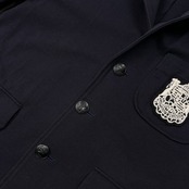 Captain's Brands キャプテンズブランズ ワッペン スウェット テーラードジャケット エルボーパッチ C/5 /ネイビー/ボートハウス/キャプテンサンタ