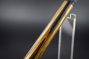 【日本が誇る銘木】屋久杉 浮造り 拭き漆 変わり塗  black BP