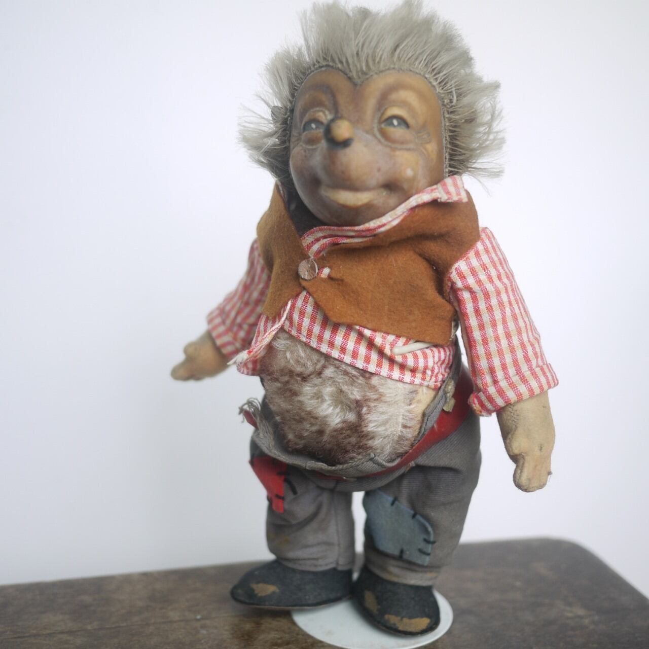 ハリネズミ家族人形 Mecki Steiff 28cm ドイツ