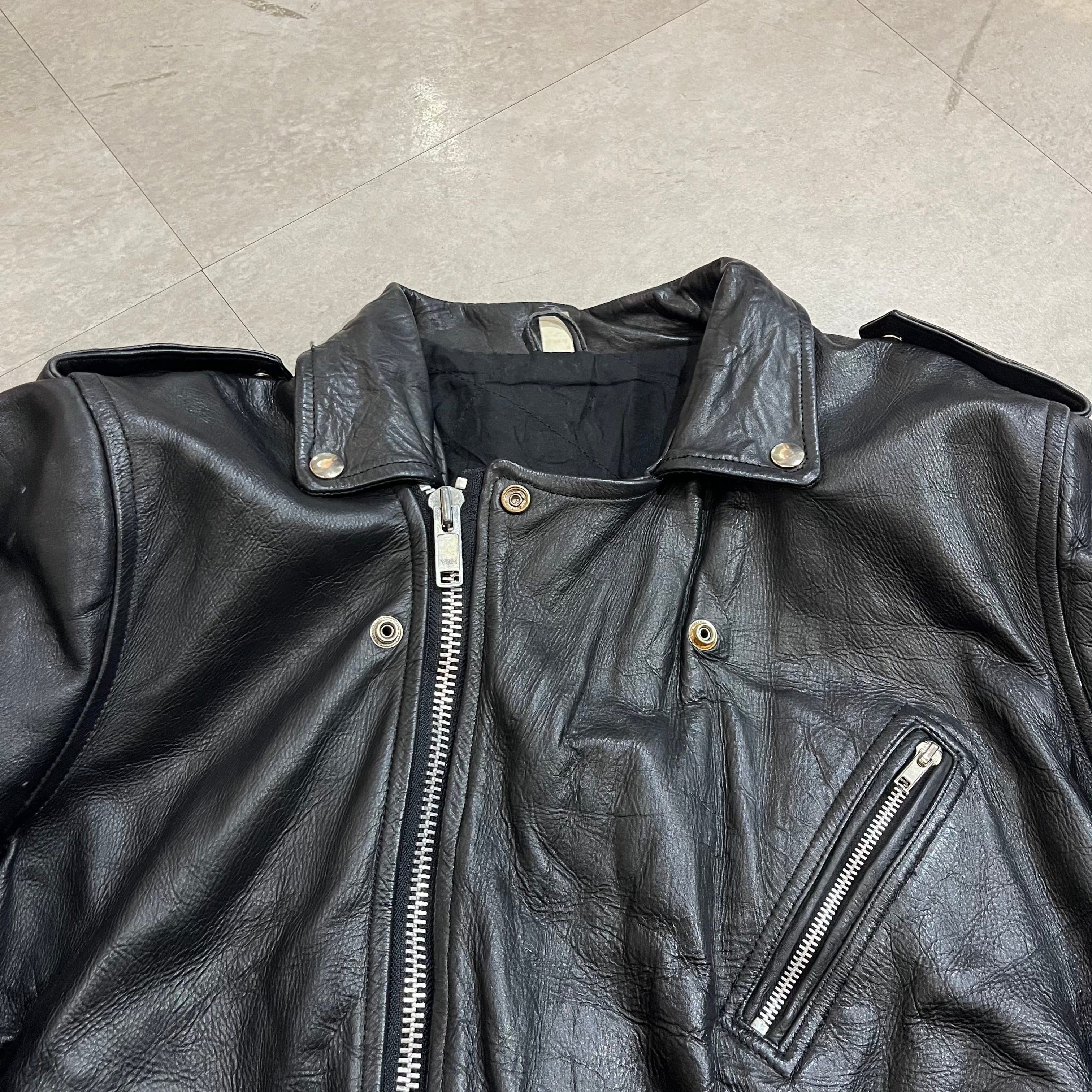 size:   Leather JKT レザージャケット レザー ダブル
