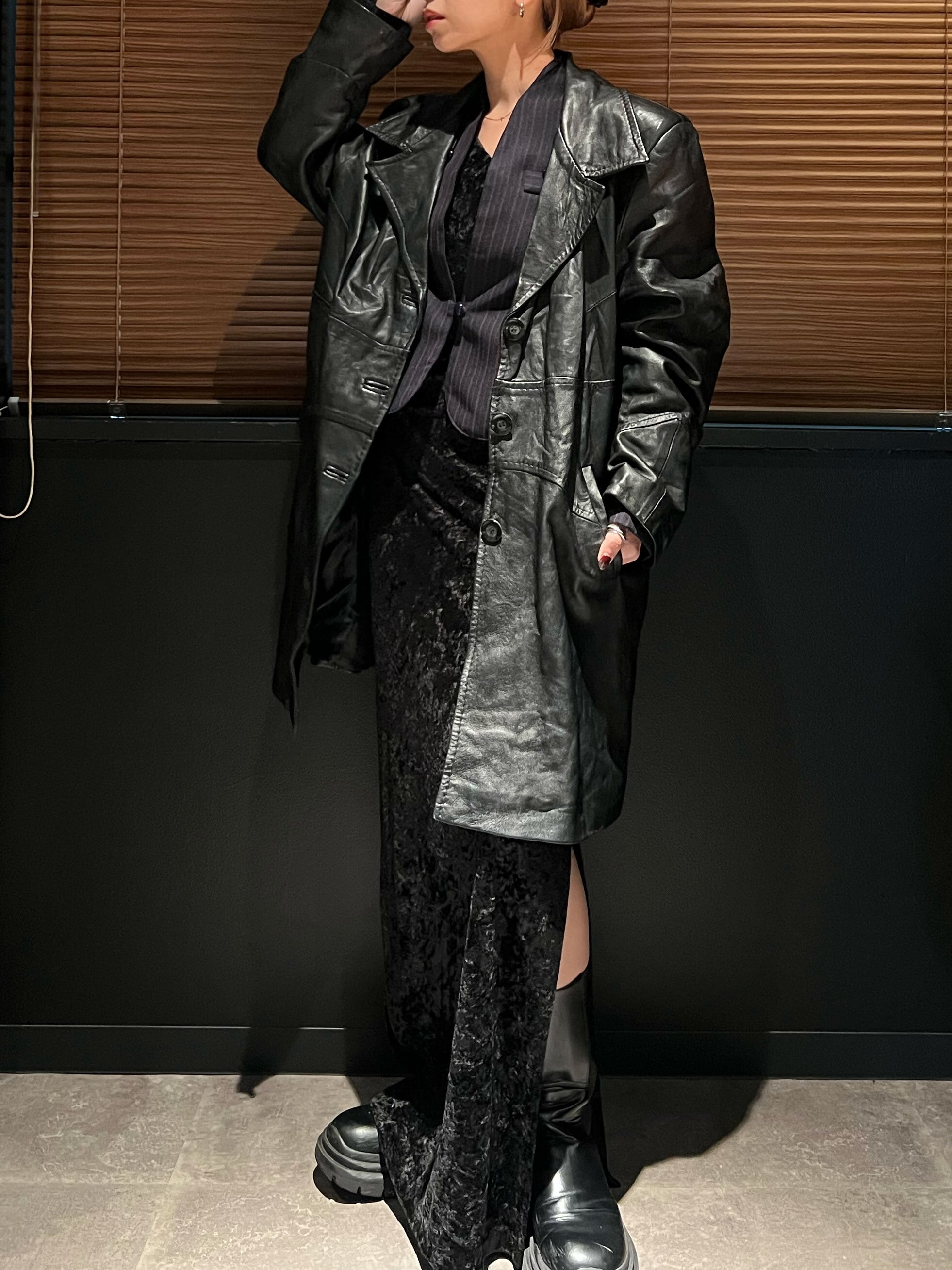 vintage leather half coat | Hélle ( ｴﾙ )