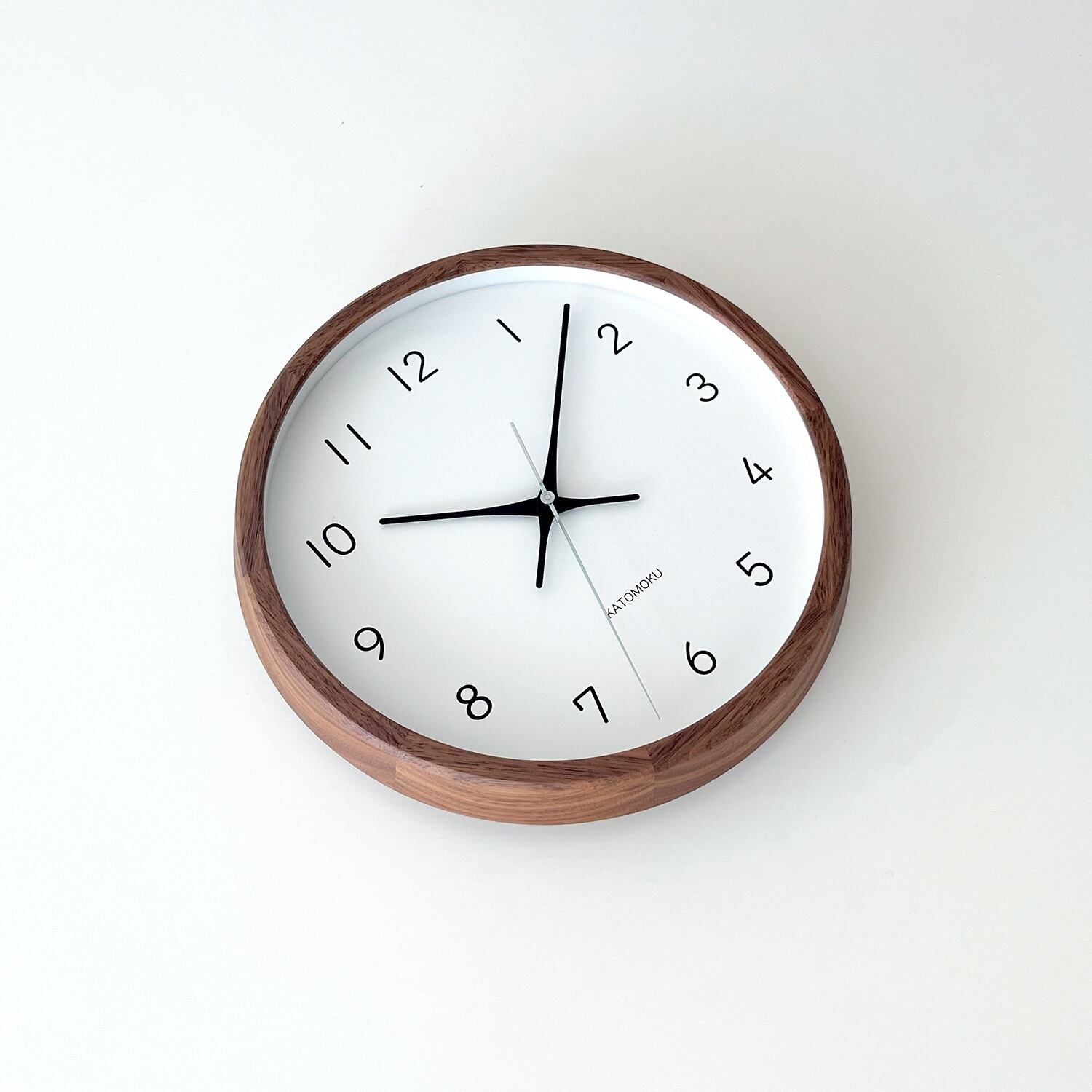 KATOMOKU muku clock 13 ウォールナット km-104WA 掛け時計 | 加藤木工