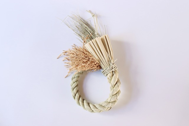 稲藁のしめ飾り「円満」長野県