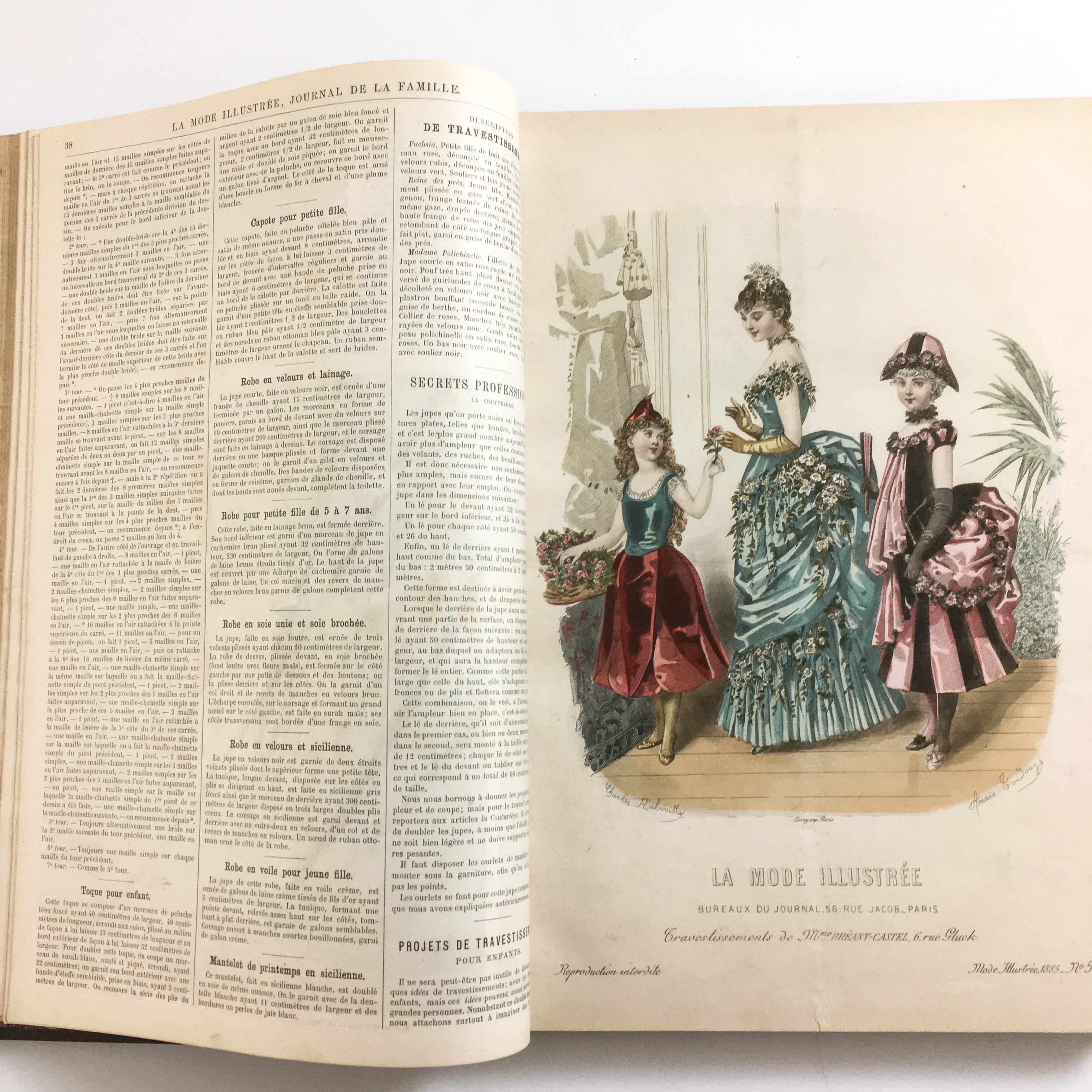 フランス アンティーク古書 ジャポニスム ファッションリトグラフ