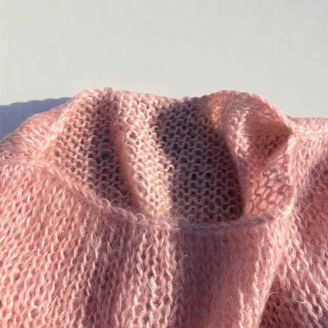 【LADIES】vintage mohair hand knit size:フリー
