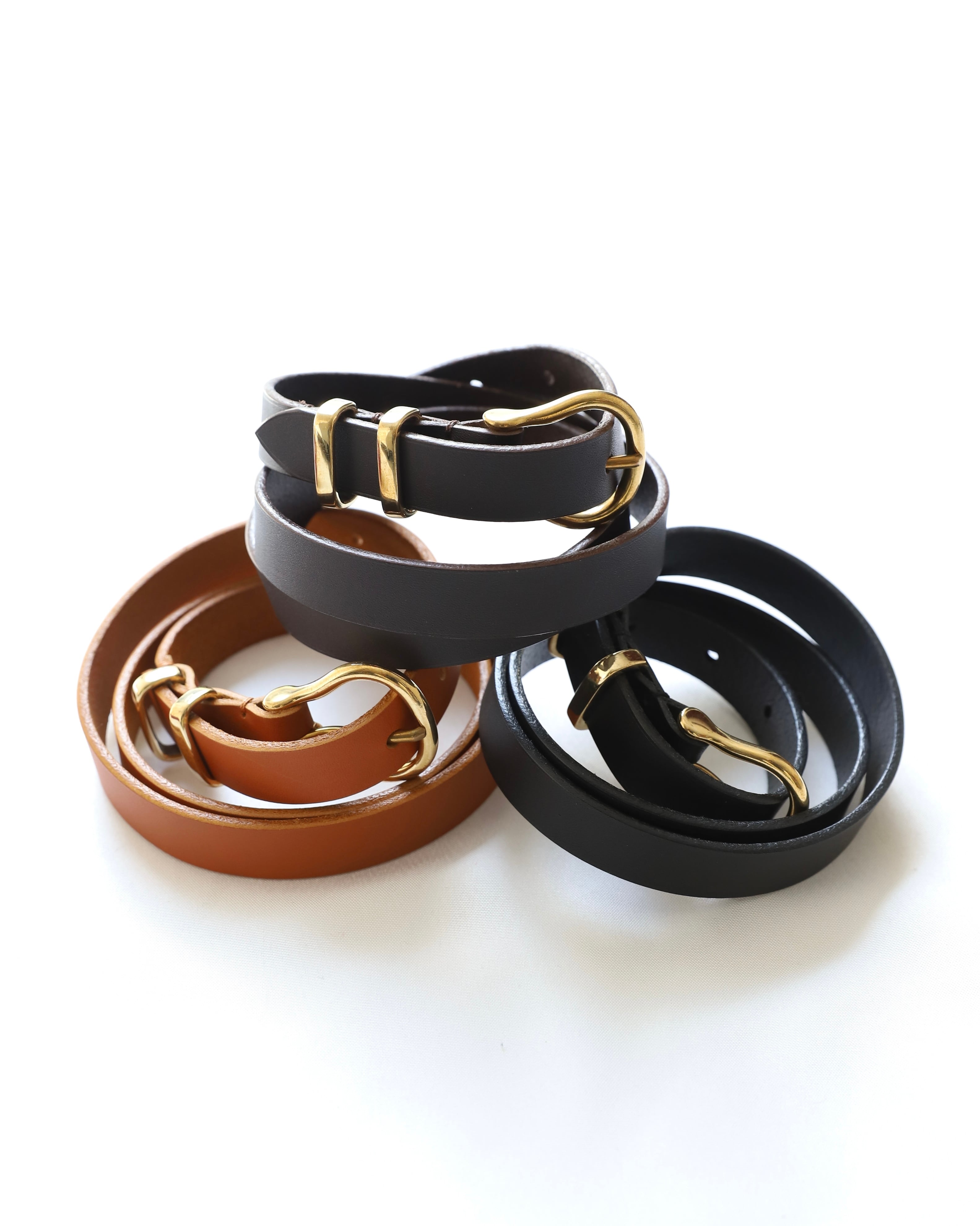 Select ITUAIS】Aproveitar Leather Belt (Dois) | AMBERGLEAM