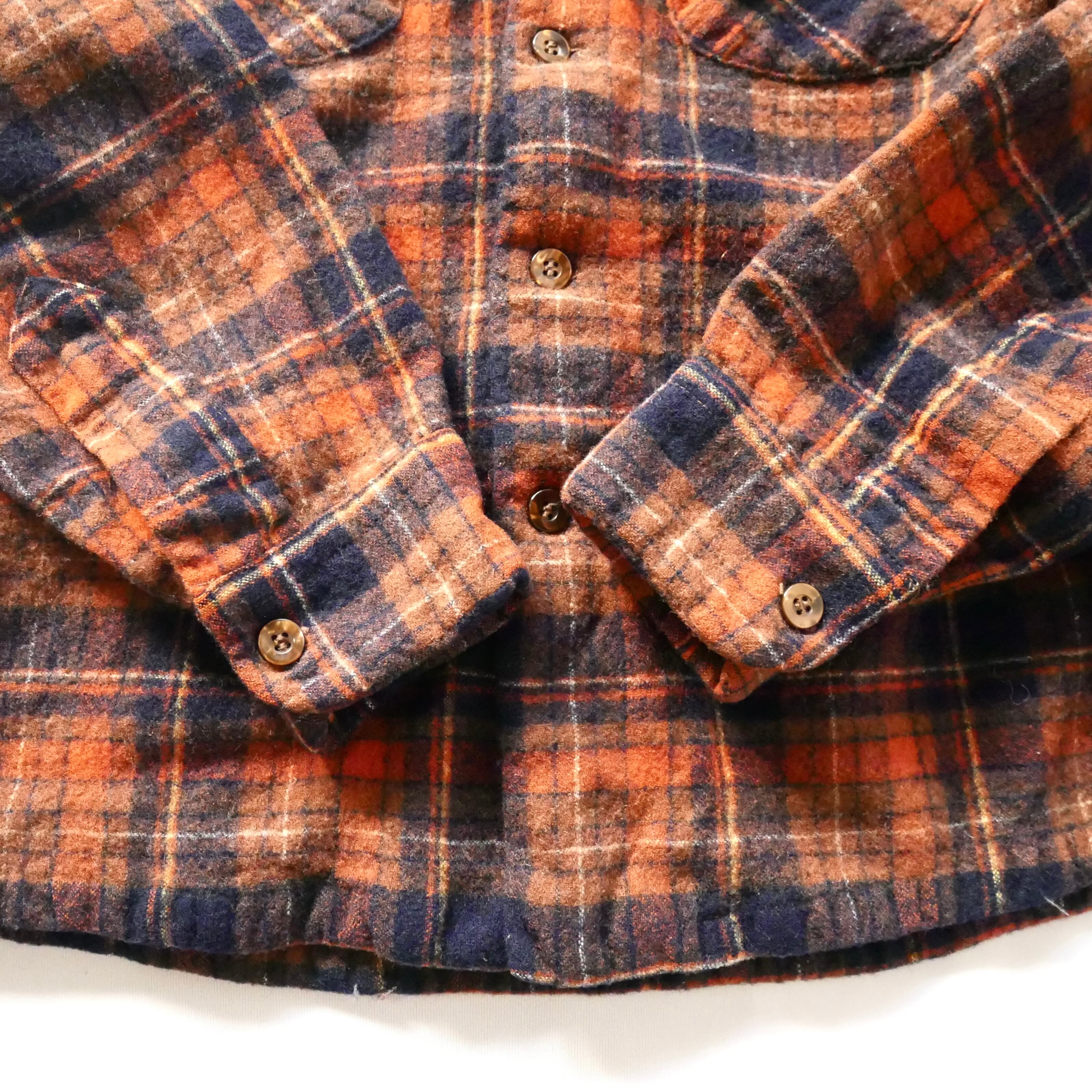 70s PENDLETON USA製　ボードシャツ　茶色チェック　vintage 70s PENDLETON USA製 ボードシャツ 茶色チェック vintage デザイン