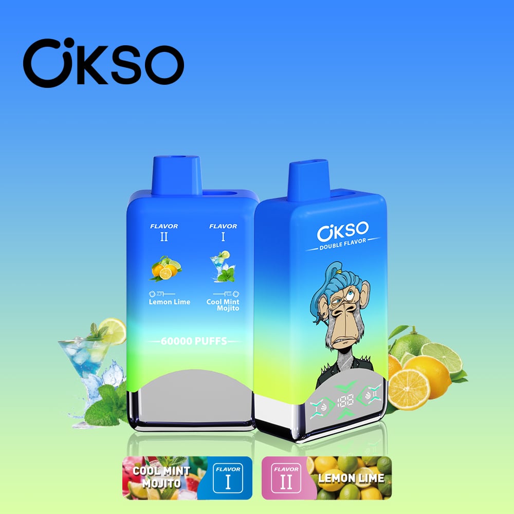 Okso 60000puffs Eパフ ニコパフ 禁煙サポート / COOL MINT MOJITO