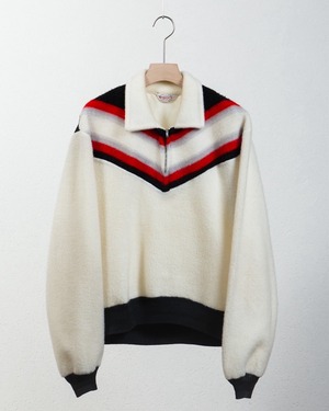 vintage "BRENT" designe fleece pullover jacket