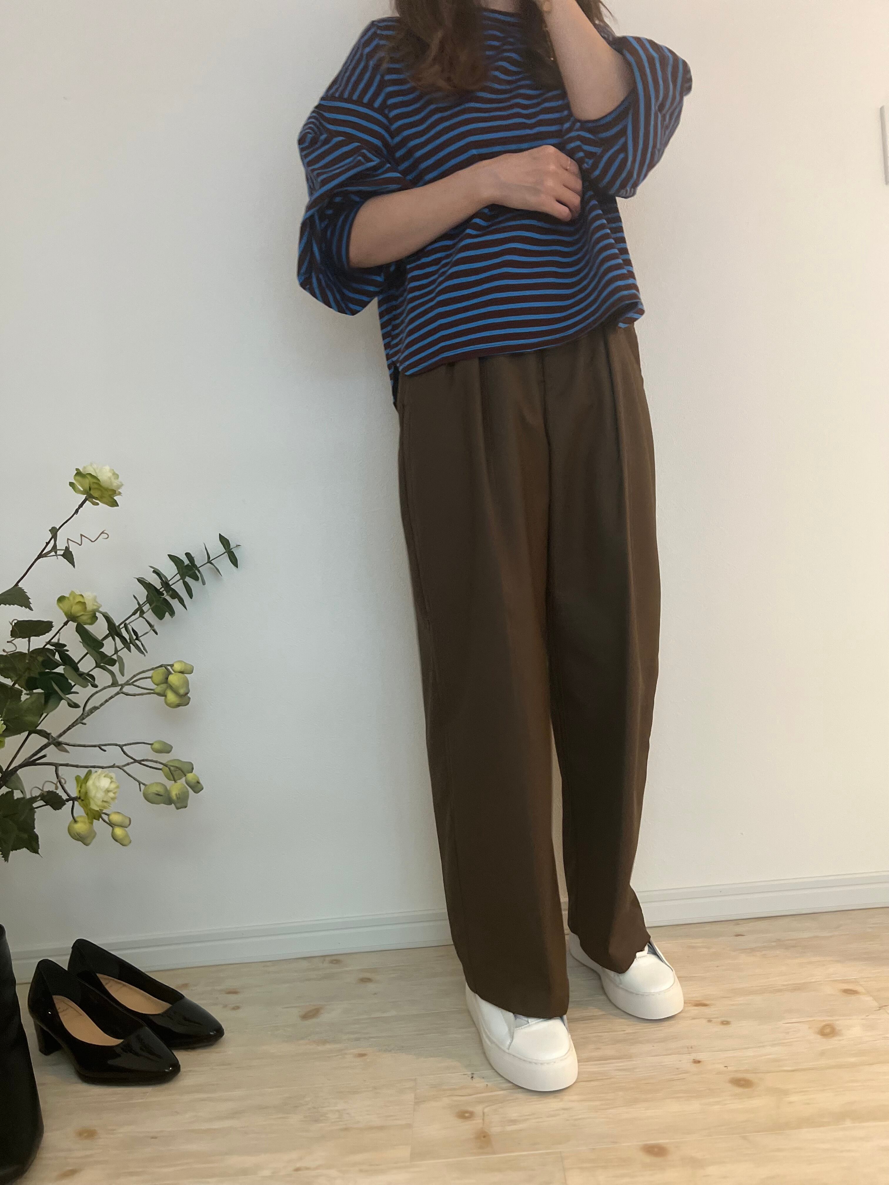 【SELECT】オンオフ使える！2タックストレートパンツ 全3色