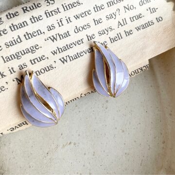 ホーリーブルーカルセドニー macrame earrings | PAY ID