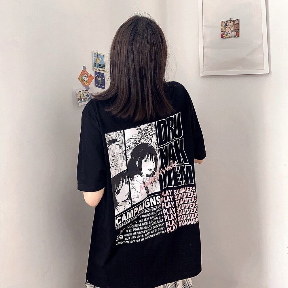 ルーズプリント柄 Tシャツ ケッペル44322621939