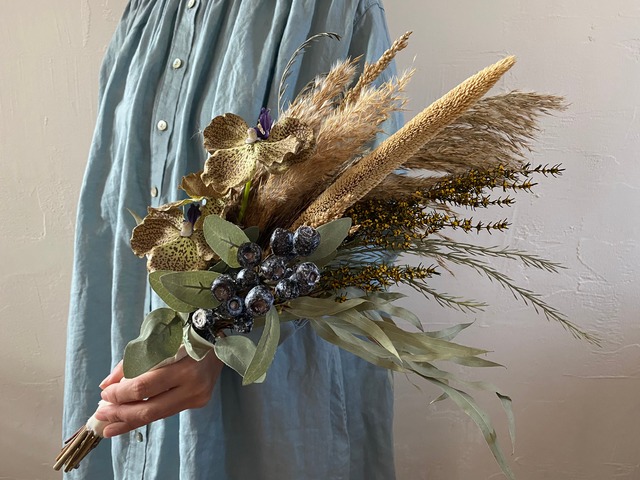 SMOKY LAVENDER bouquet-boutonniere-headdress