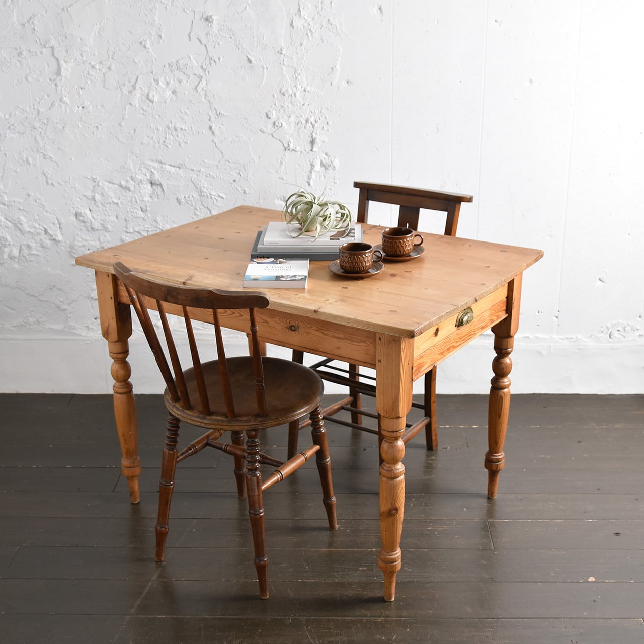 英国製パイン材ダイニングテーブル パイン材ダイニングテーブル5点セット