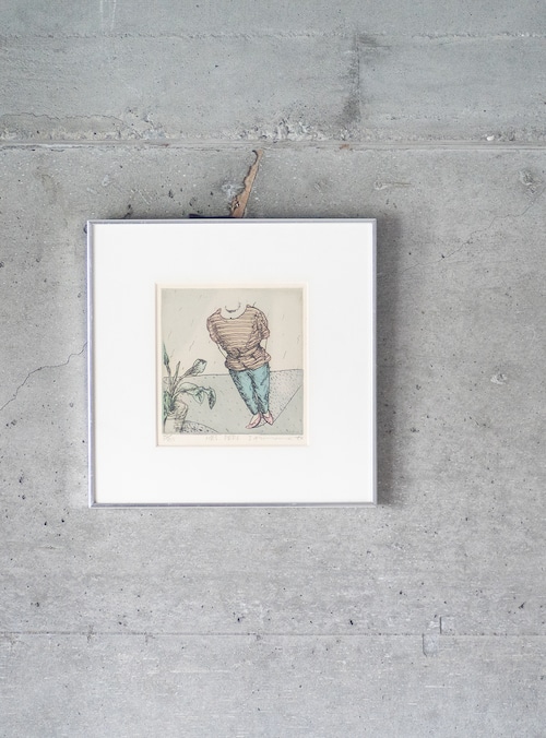 "IZUMI KIHARA" 1980s MRS.PERS woodblock print