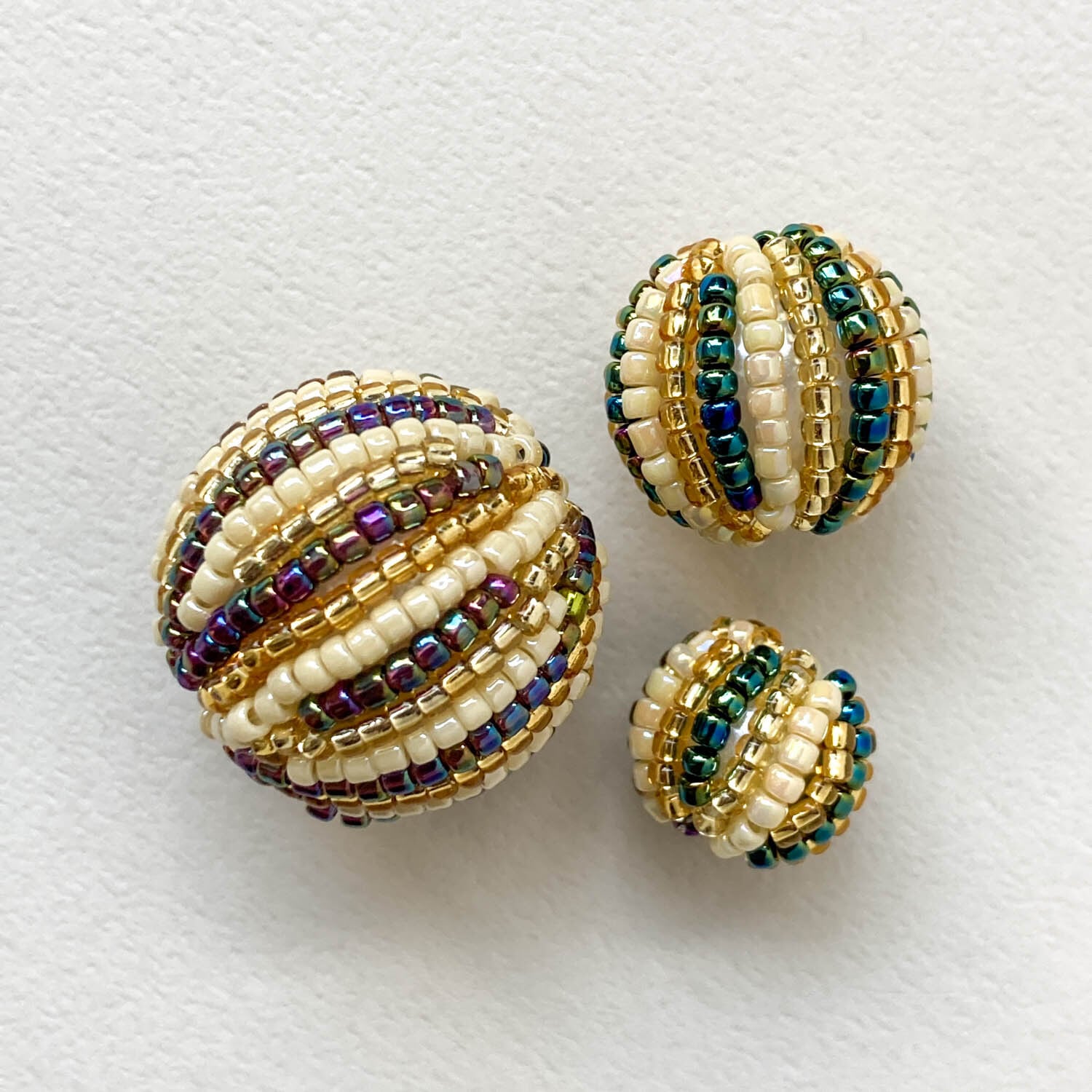 再入荷〉Duaオリジナル ビーズボール ストライプM（18mm） | Dua