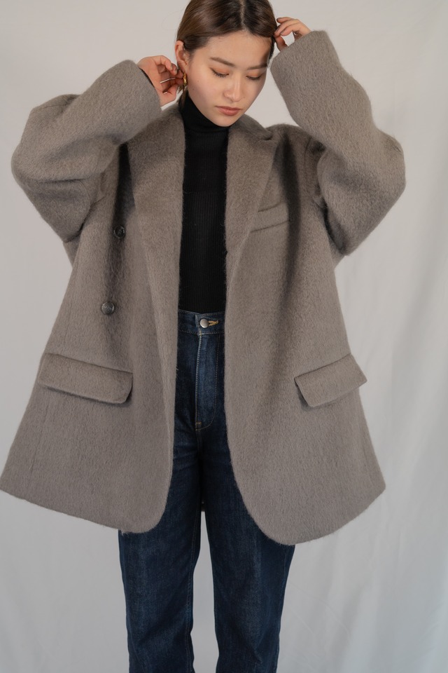 Mohair wool oversize blazer