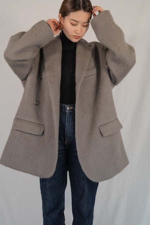 Mohair wool oversize blazer