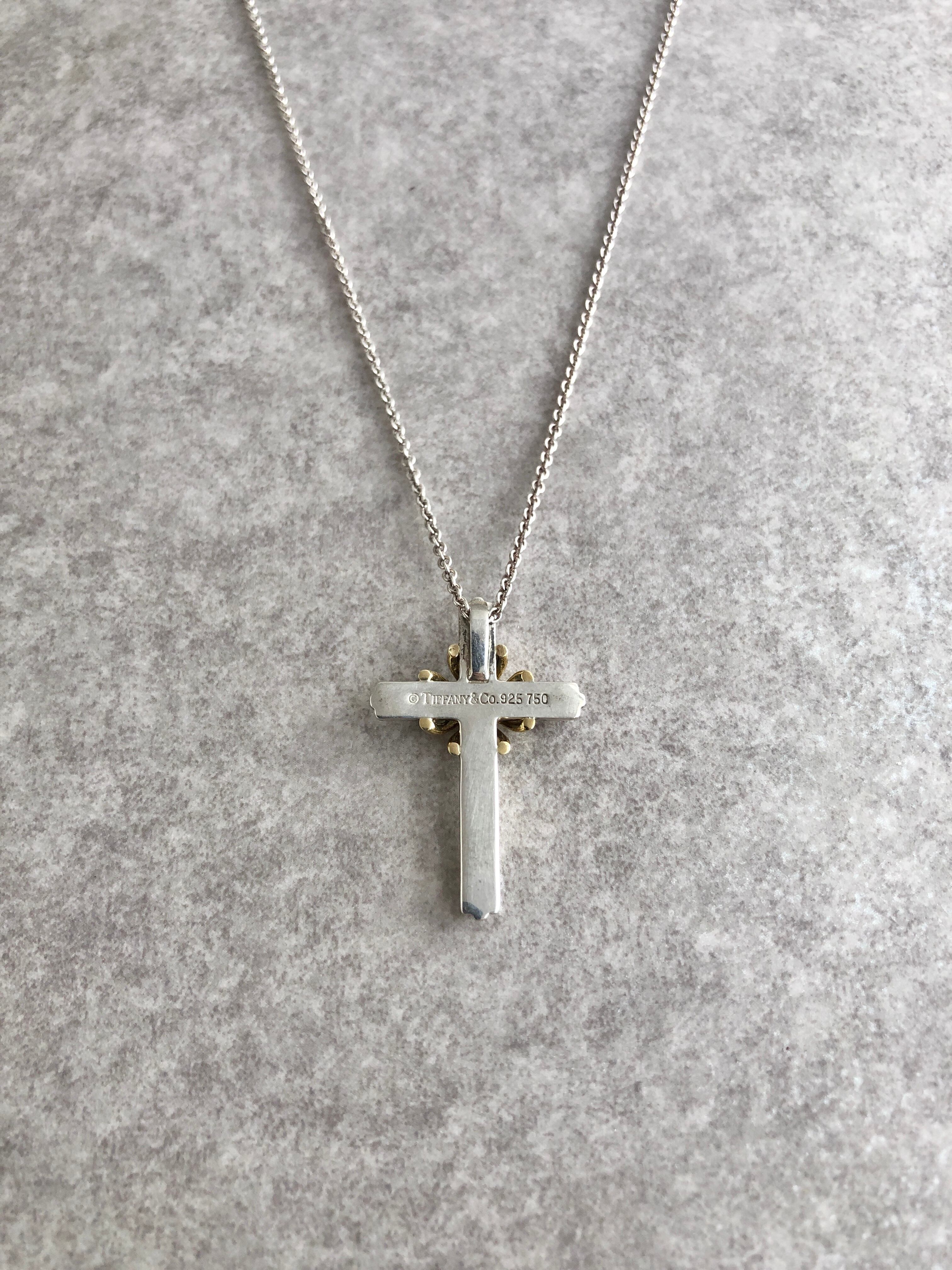 Tiffany & Co. ティファニー ネックレス シルバー×ゴールド