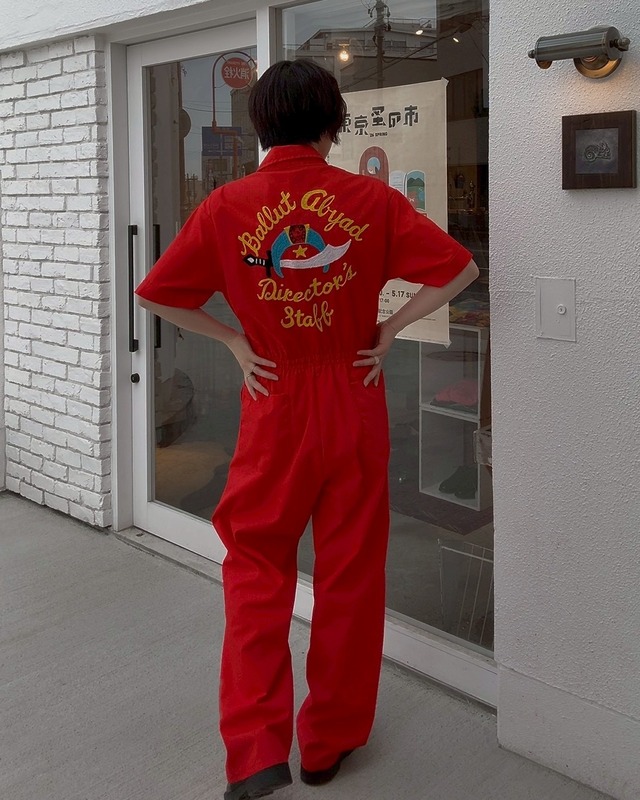 1970’s~1980’s USA Freemason Chain Stitch Work Jumpsuit