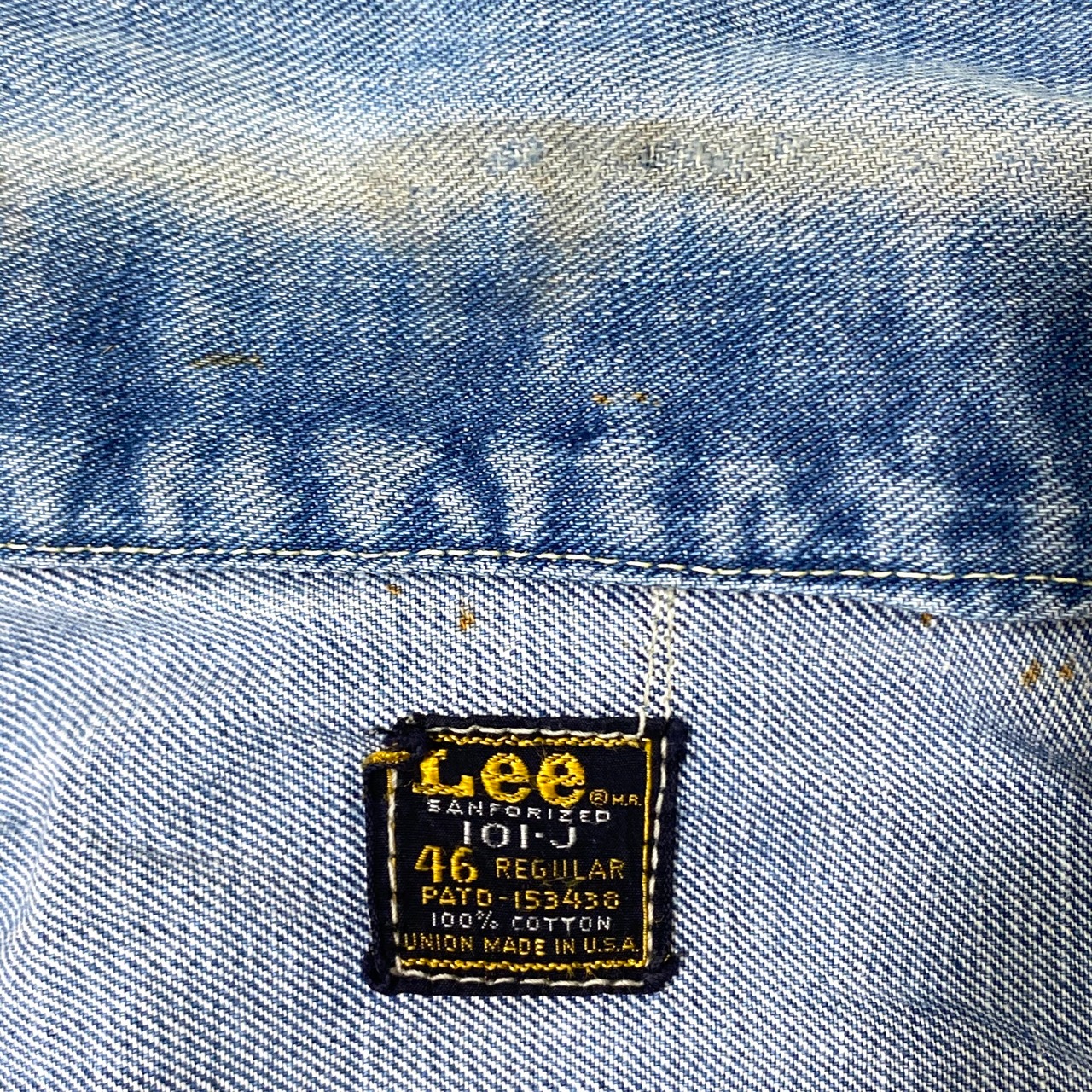 60〜70年代 60〜70s Lee 101-J デニムジャケット 黒タグ ヴィンテージ 
