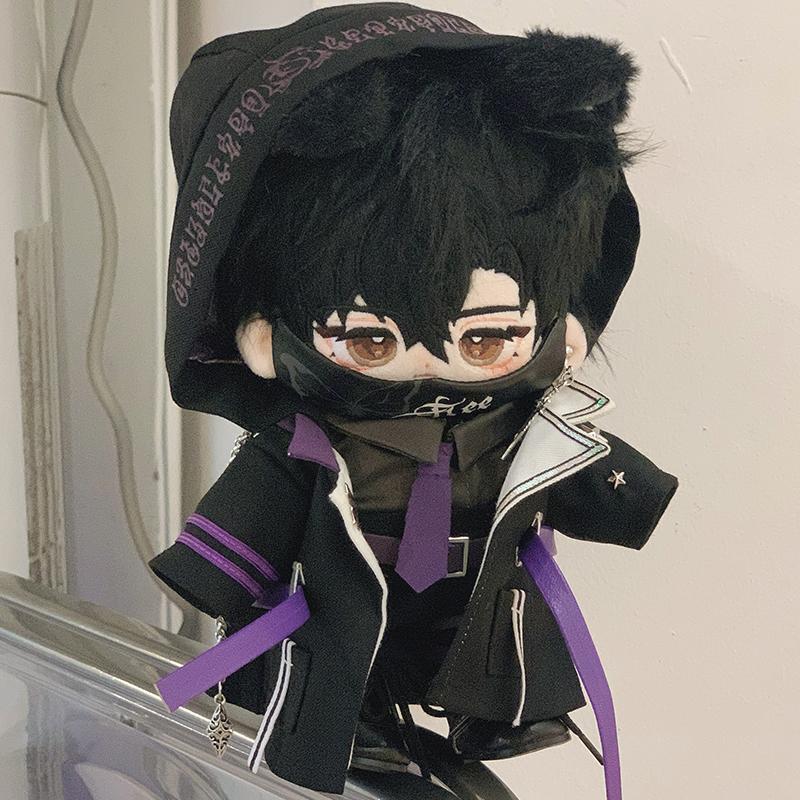 20cmぬいぐるみ用 フード付きジャケット+シャツ+パンツ+ネクタイ+