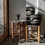 サイザルトラディショナル柄バスケット