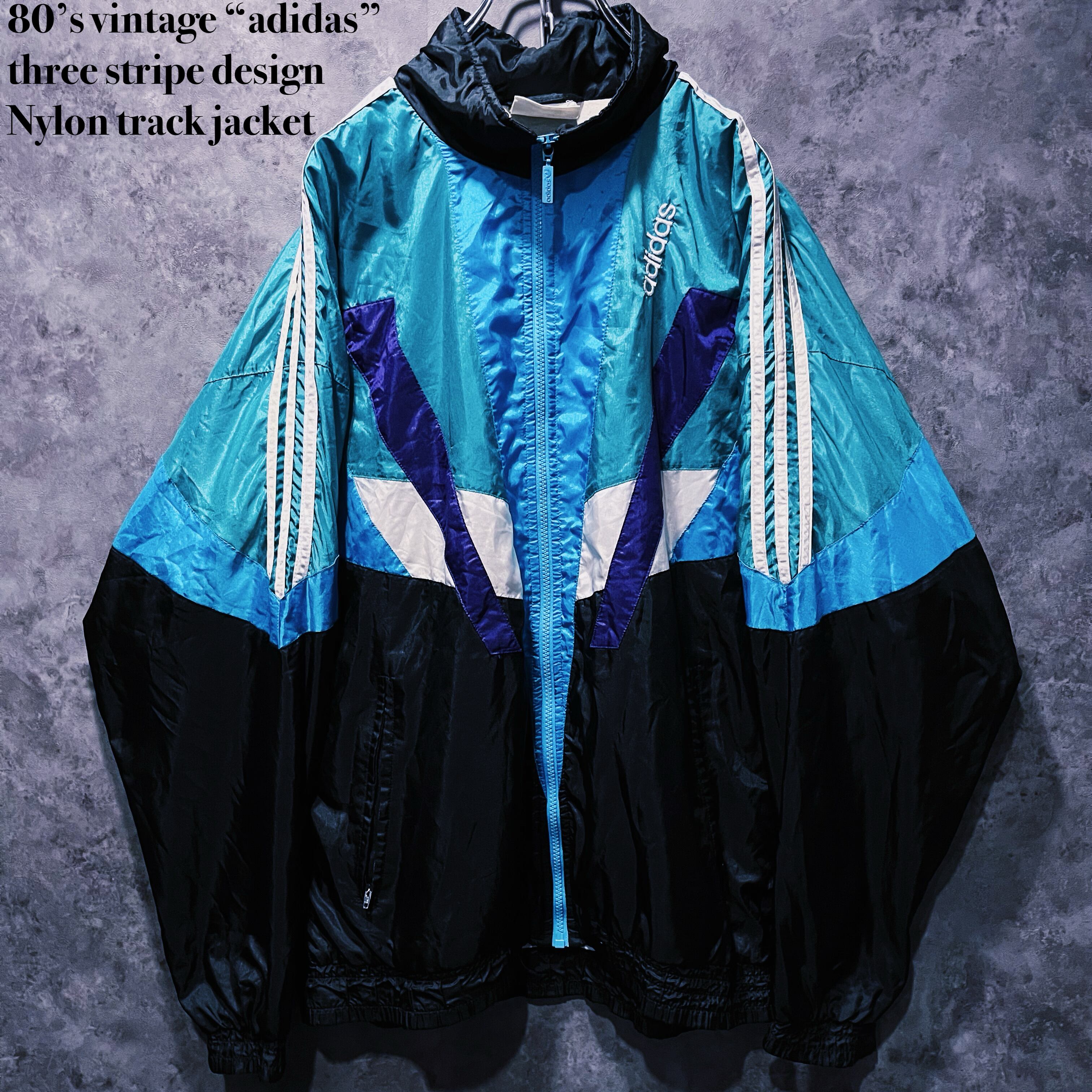 れ*く様 希少　80's adidas USA製トラックジャケット3ストライプ れ*く様 希少 80's adidas USA製トラックジャケット3ストライプ