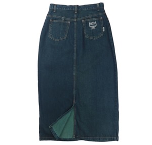 MCM CupraDenimLogoSkirt