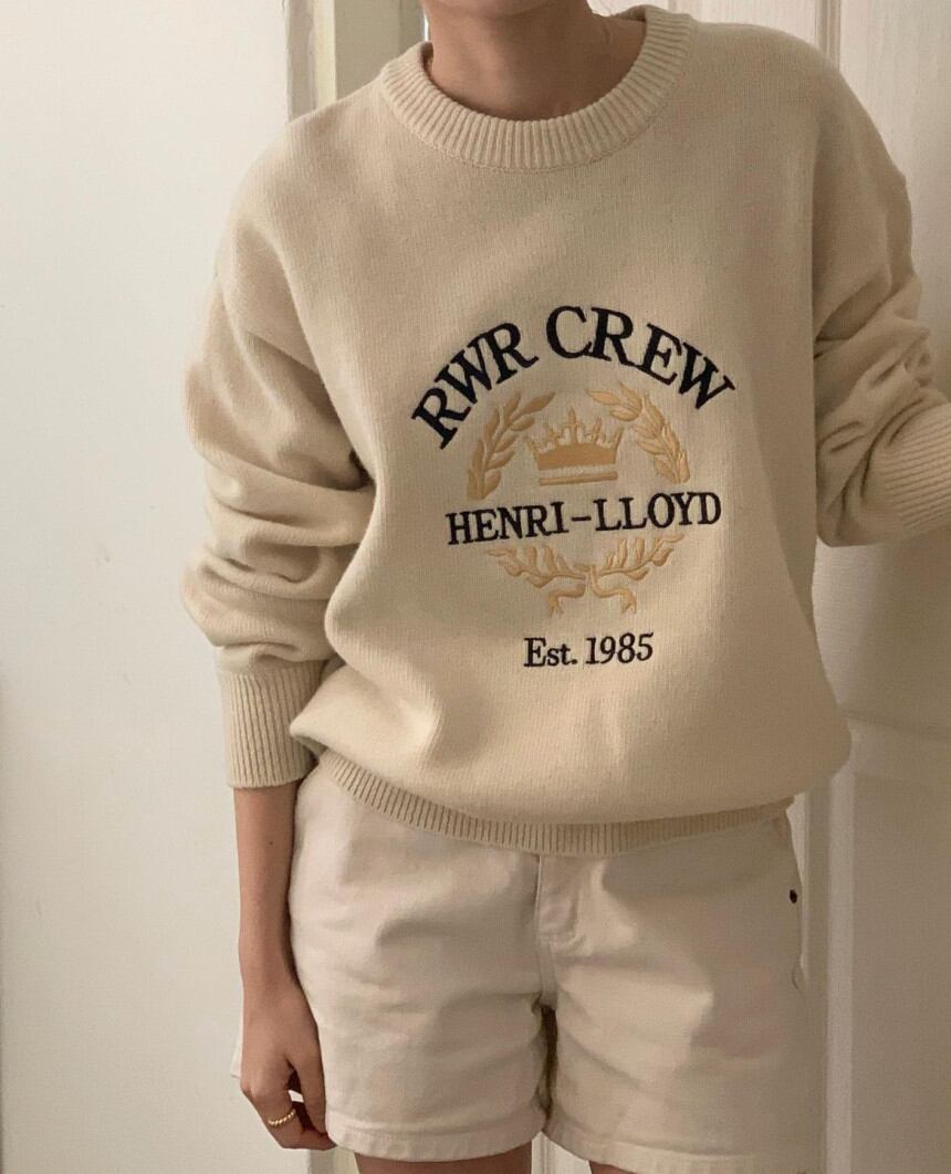 Classical logo knit 3colors RW0012