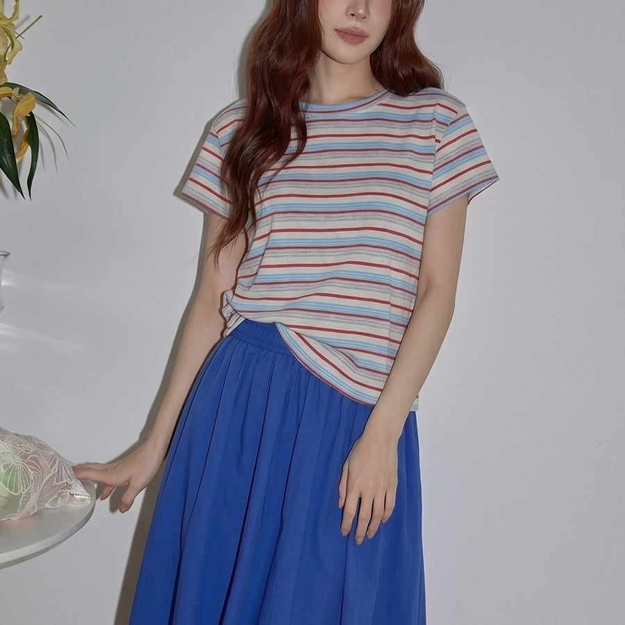 multi color border cutsew k-0127