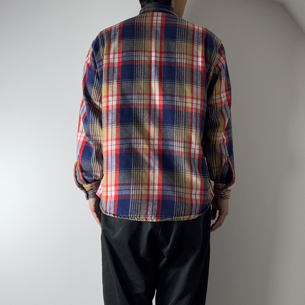 80s BIG MAC Heavy Flannel Shirt L相当 古着 - 15