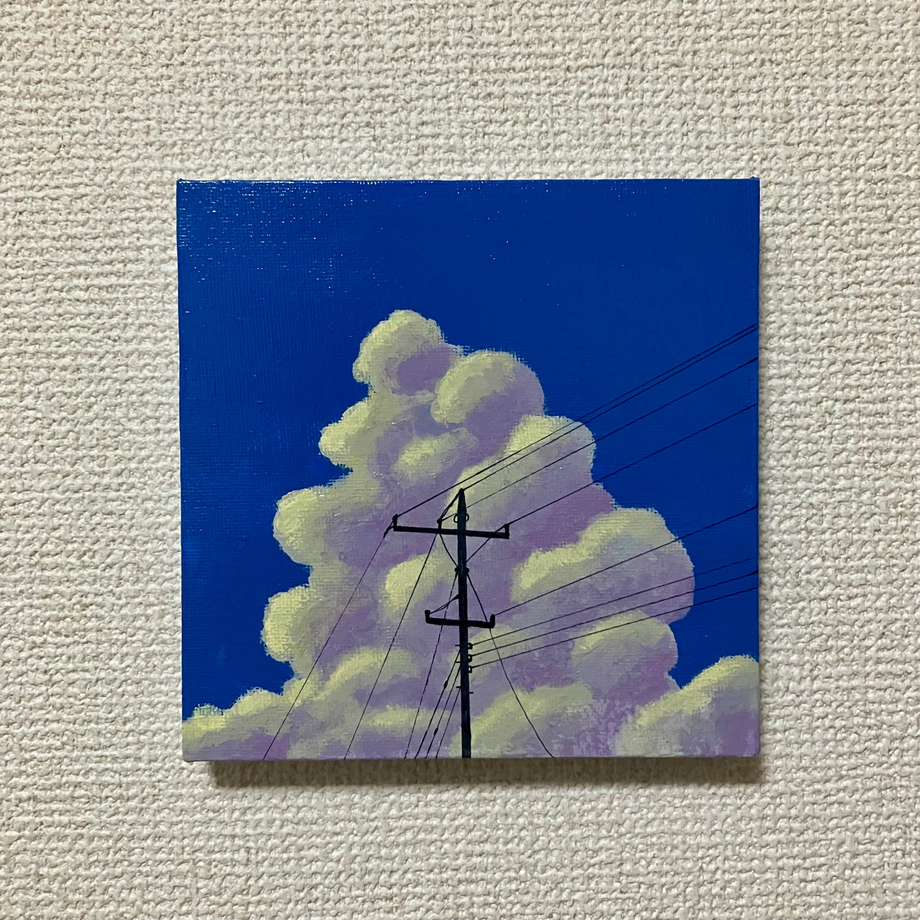 原画＊額付き】夢を駆けるクジラ - a whale running through dreams