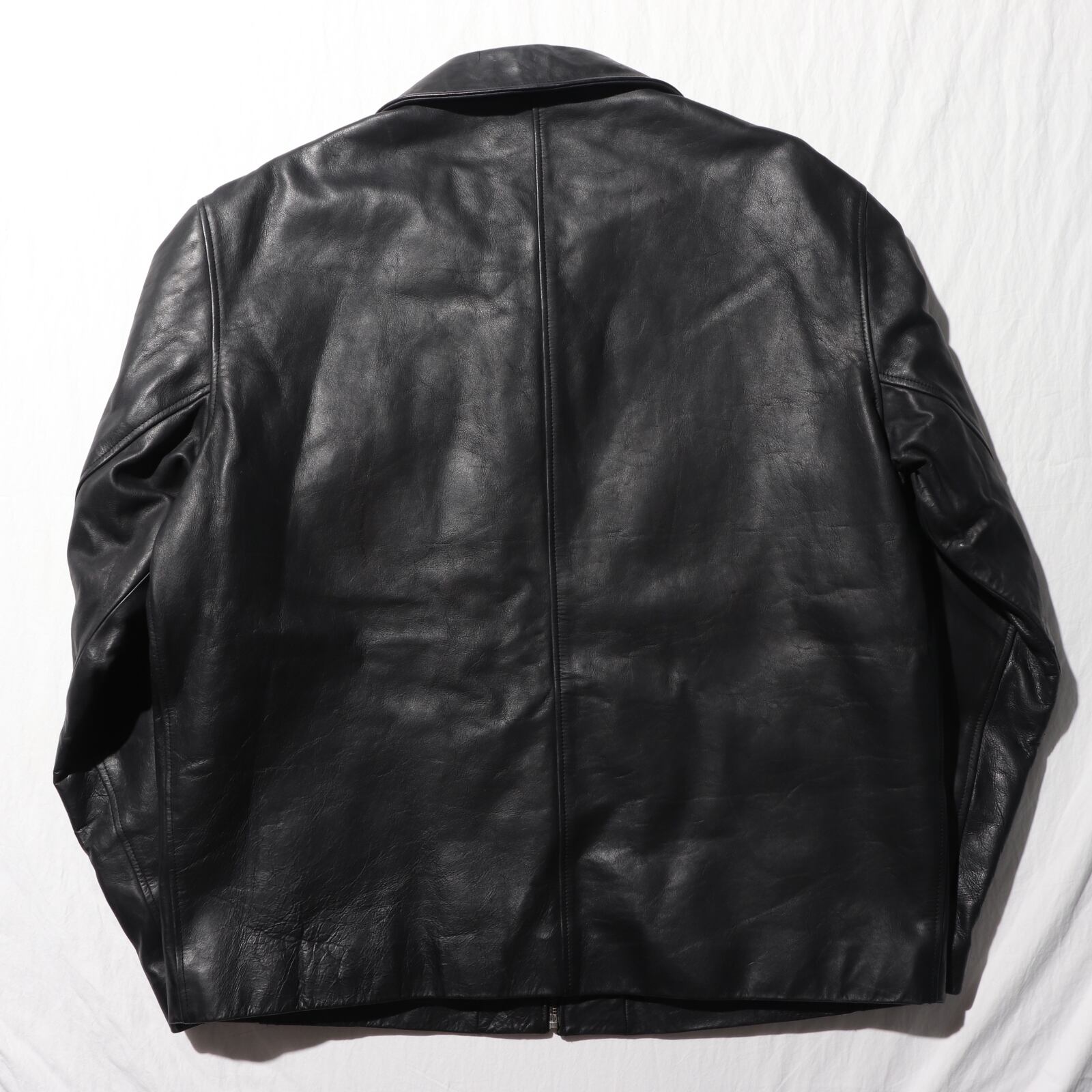 美品 L ハイジップ OLD GAP ブラック 牛革 本革 レザージャケット 黒 