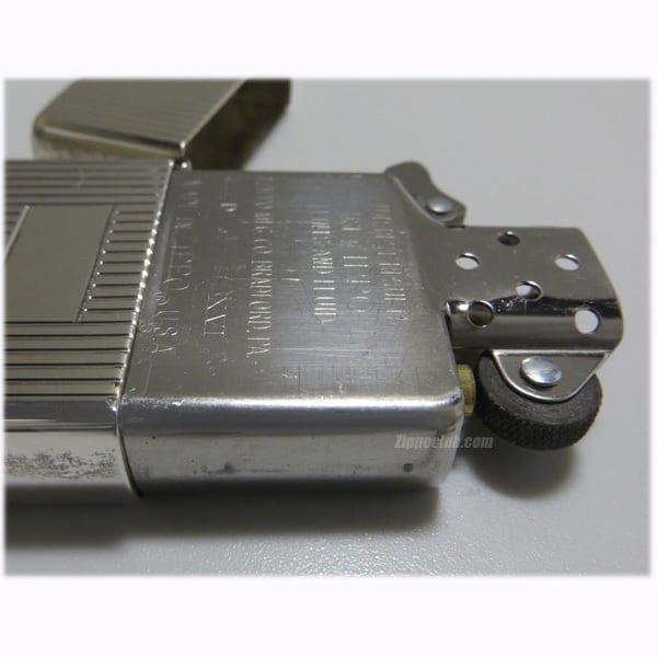 Zippo シルバー10μ エンジンターン　5面加工　96年