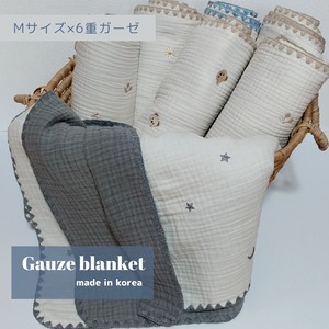 Mサイズ×6重ガーゼ | ガーゼブランケット | イブル | 韓国子供服 | pre open
