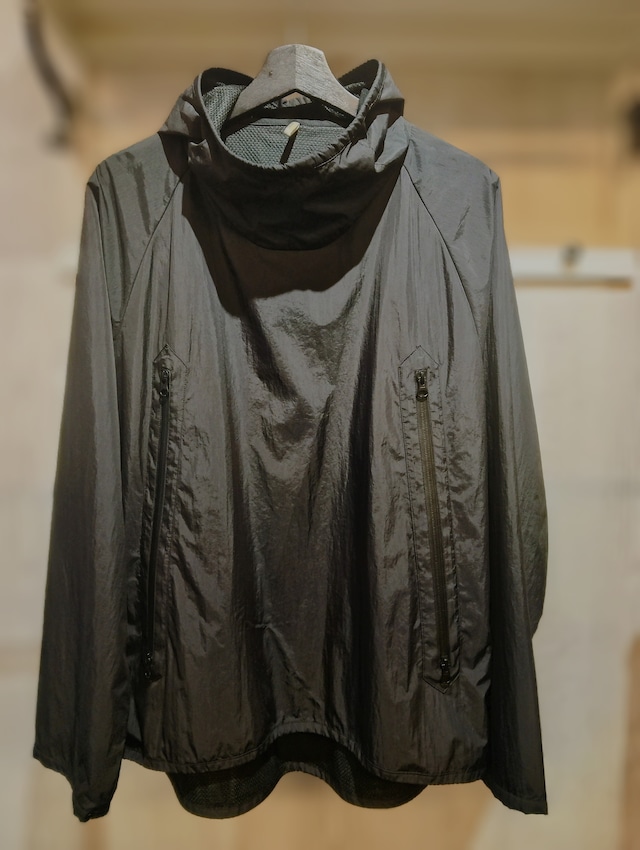 超美品☆CCP  マットな高級感のあるBlack Nylon Pullover  Parka   BLACK   M  JK-OB01
