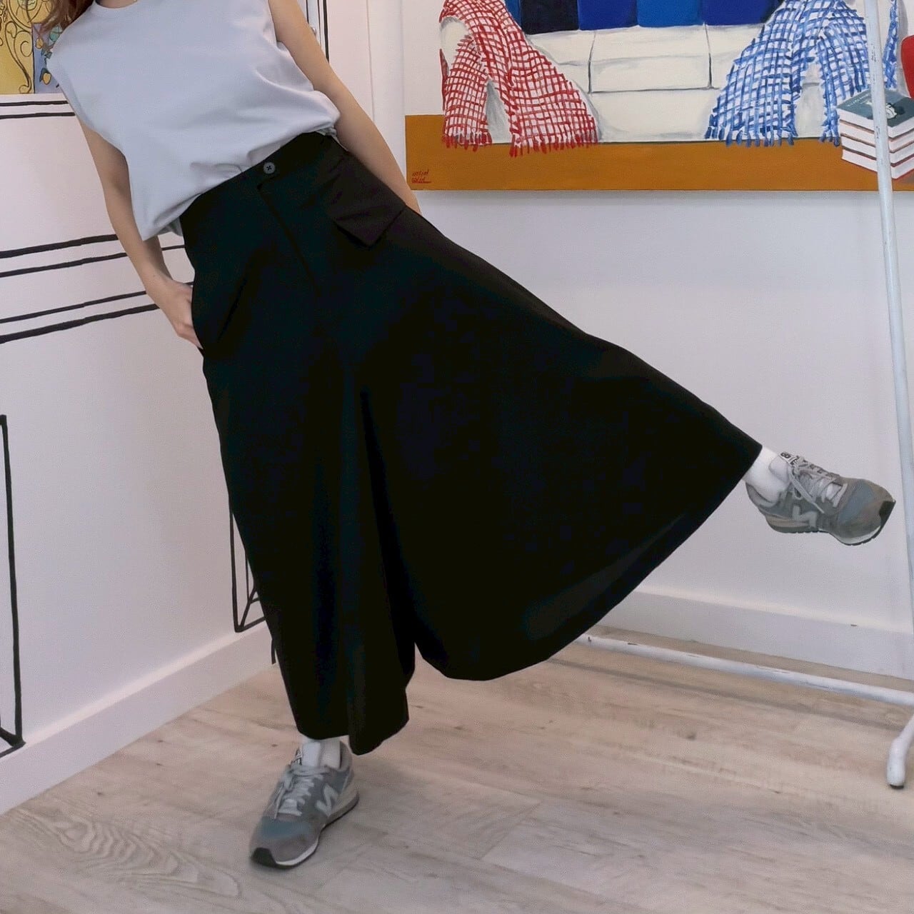 アシメデザインスカーチョ