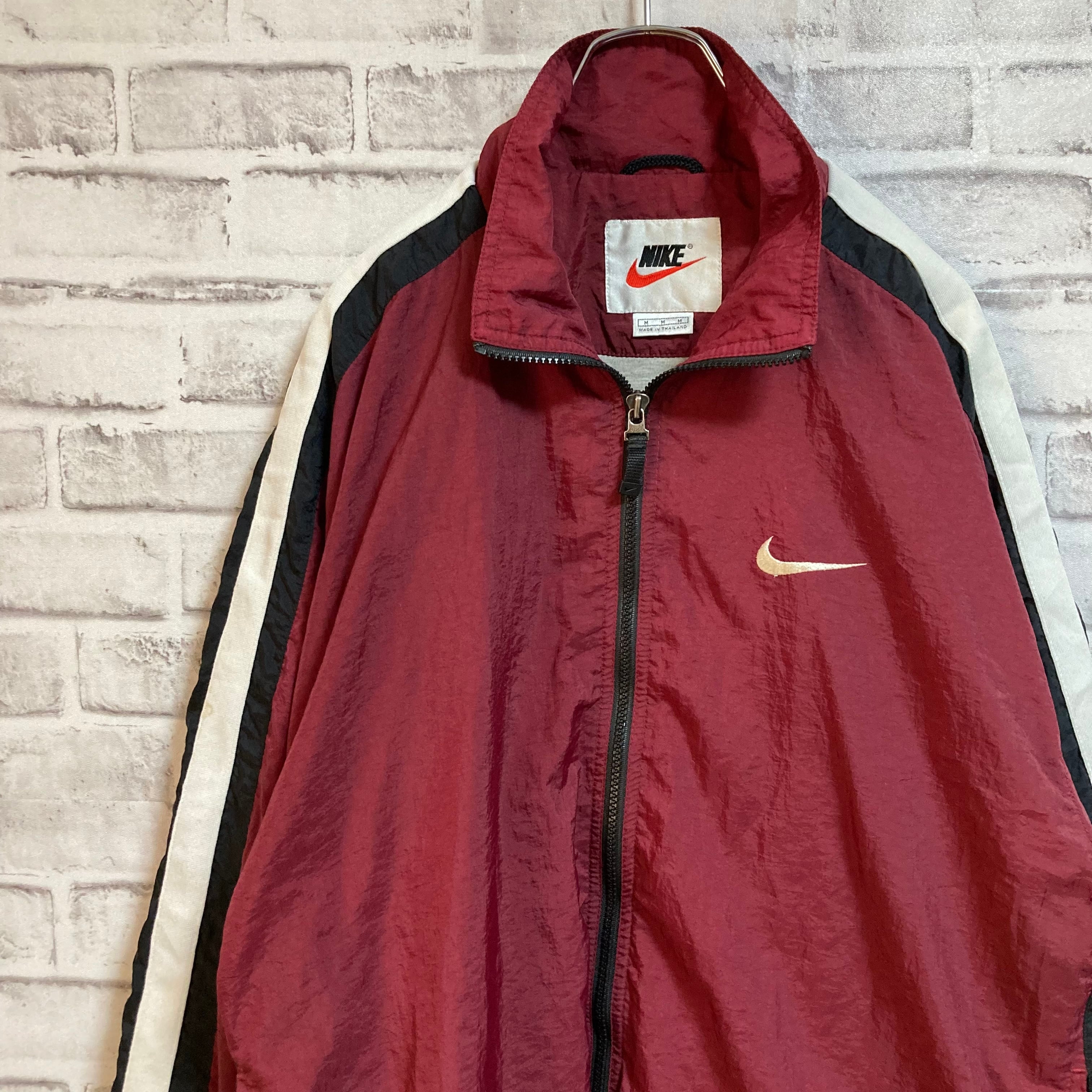 NIKE】90s Nylon Jacket L相当 “CHICAGO Color” USA規格 ナイキ 銀タグ