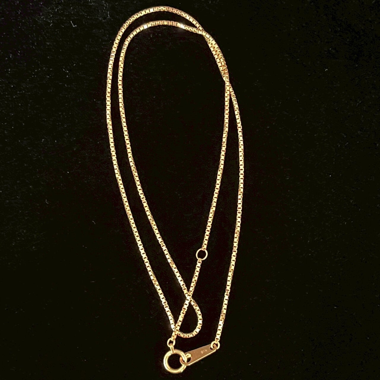 18金(K18) チェーンネックレス 750 造幣局マーク 40.0cm 3.7g | 18金