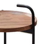 ２段 ラウンドカート キャスター付き 取手付 金属フレーム ホテル ケーキカートティーカート 食品配達カート