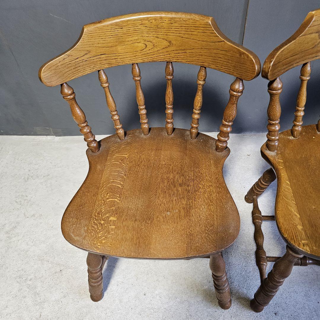 高品質飛騨家具太平winds しっかりとしたウィンザーチェア2脚56