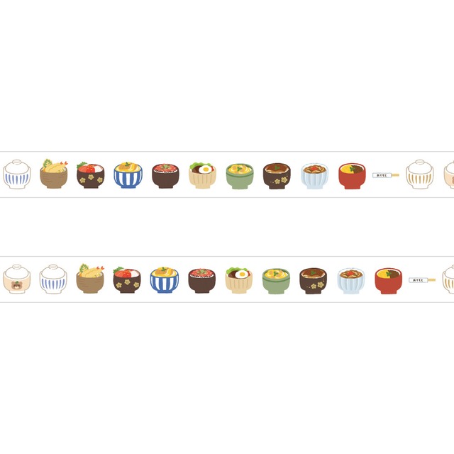 パピアプラッツ　おかわりますて　どんぶり　15mmマステ　PA05