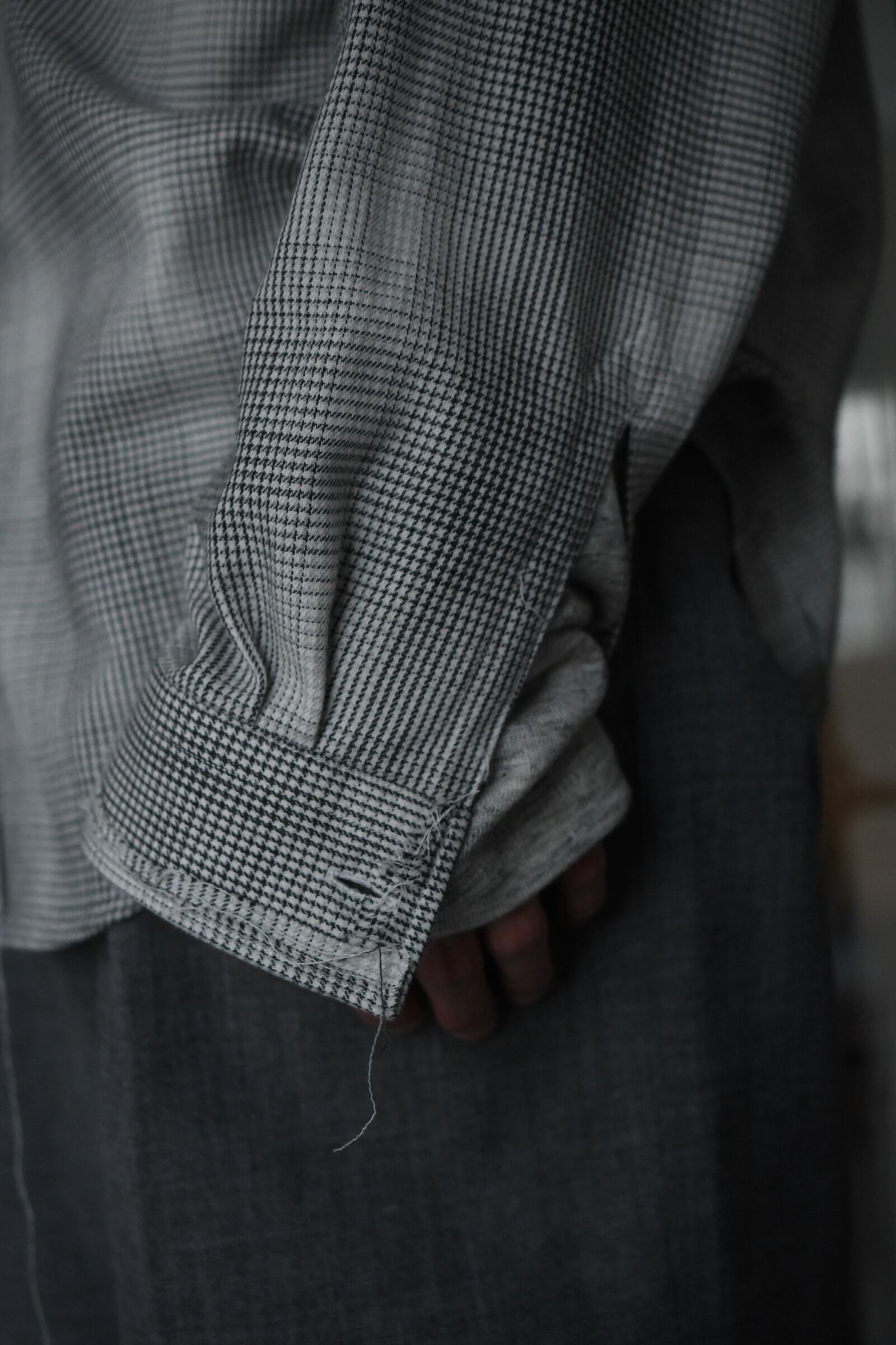 ensou. / Turtleneck Long Sleeve Shirt (Top Gray) | nariwai