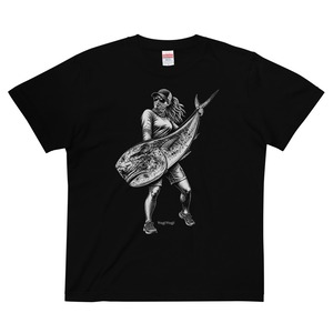 【MAHI-MAHI】シイラ×釣りガール 半袖Tシャツ