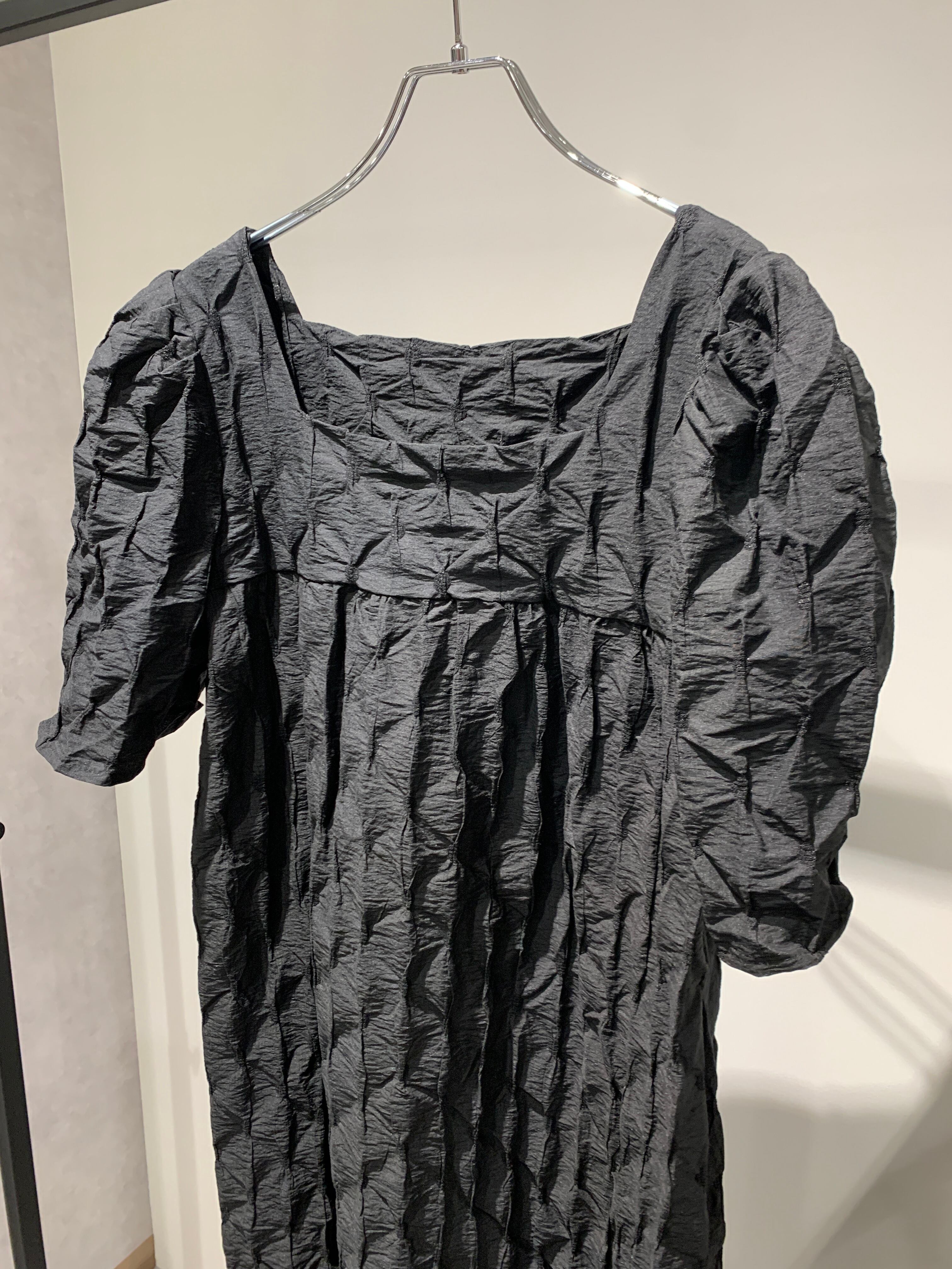 square neck puff tired one-piece