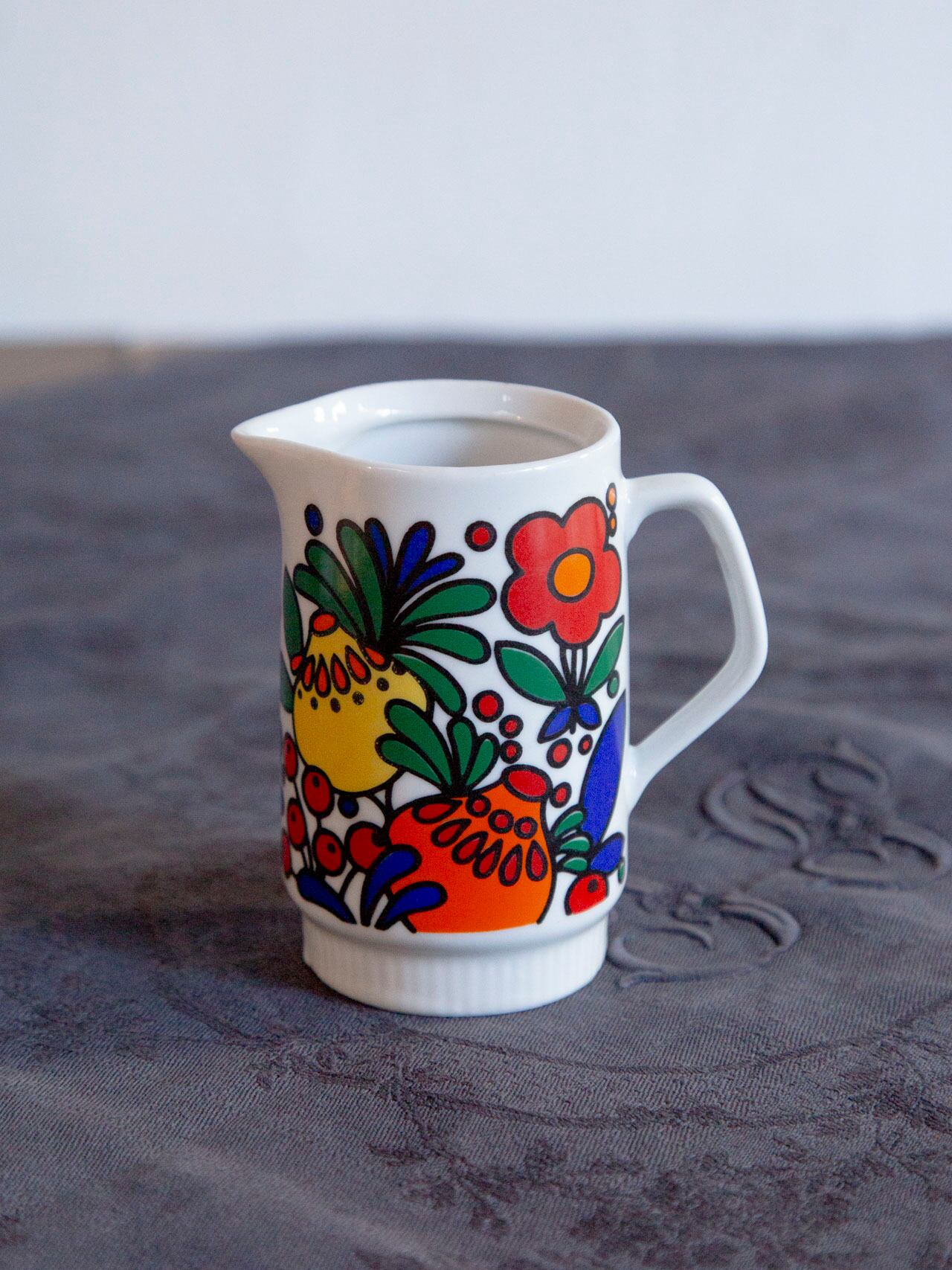 Colditz/GDR 旧東ドイツ クリーマー 1960s-70s＜コルディッツ・花柄